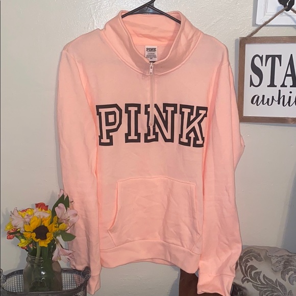 PINK Victoria's Secret Sweaters - PINK Victoria’s Secret Half-Zip SweatshirtLikeNEW